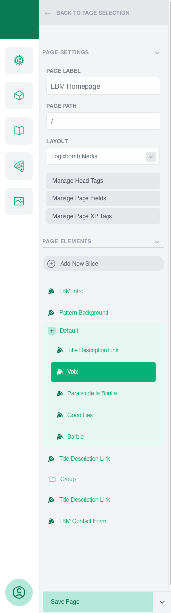 Navigator Panel for the Voix Studio Editor